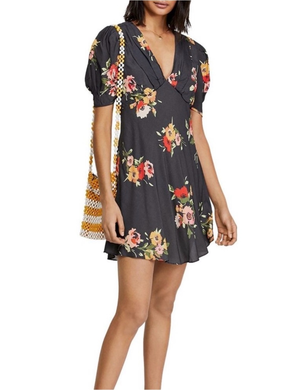 Free People Neon Garden Mini Dress